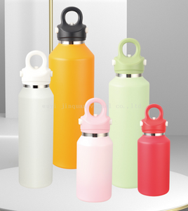 One-touch opening threadless insulated bottle