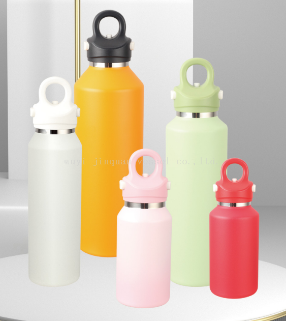 One-touch opening threadless insulated bottle